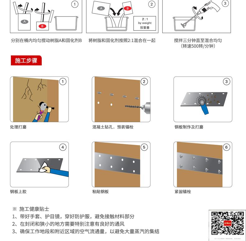 包钢山阴粘钢加固施工过程